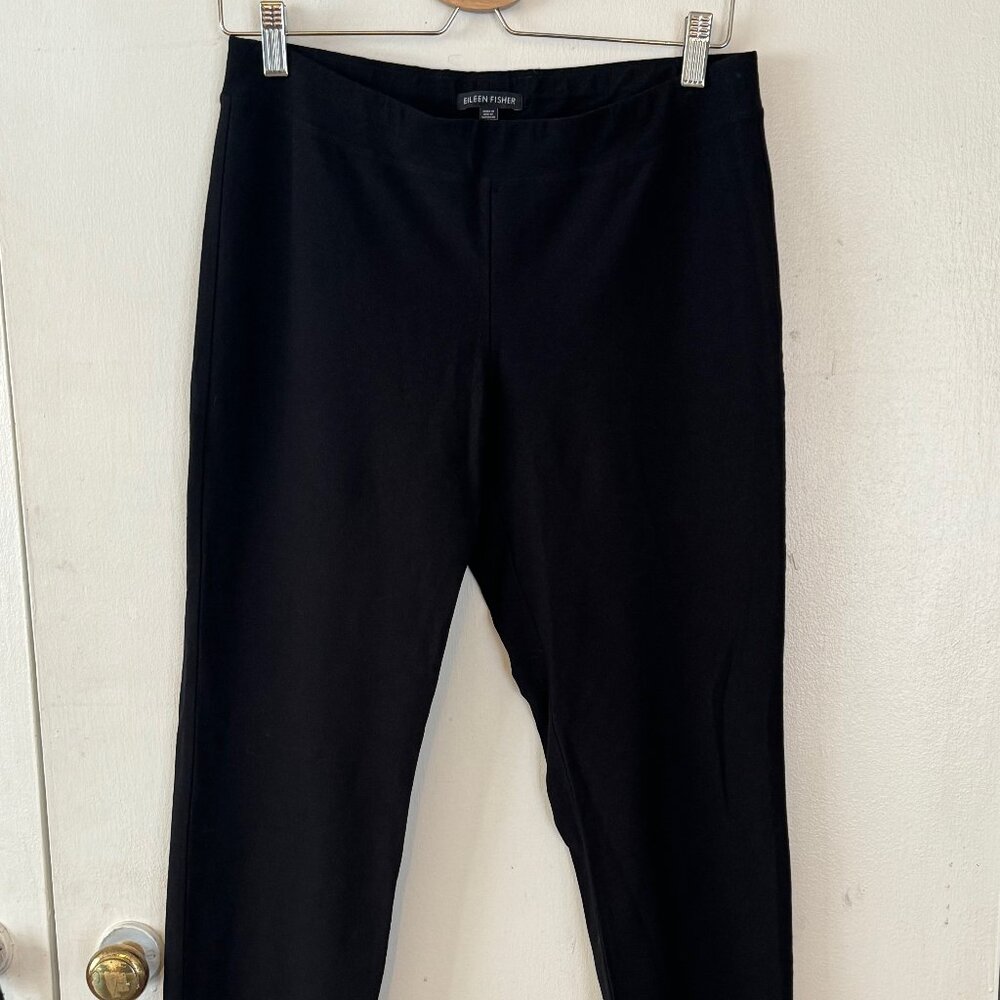 Eileen Fisher Washable Stretch Crepe Straight Pant Small